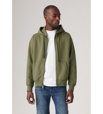 Levi's Authentic Full Zip Sweatshirt green