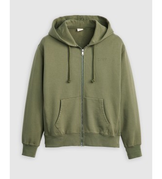 Levi's Authentic Full Zip Sweatshirt green