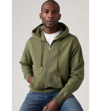 Levi's Authentic Full Zip Sweatshirt green
