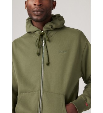 Levi's Authentic Full Zip Sweatshirt green