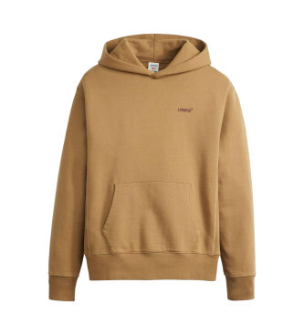 Levi's Sweatshirt com capuz autntica castanha