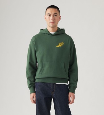 Levi's Felpa con cappuccio autentica verde