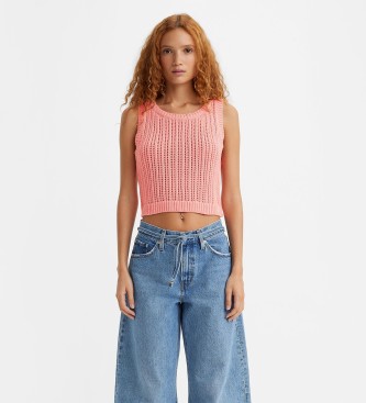 Levi's Knitted Top Baby Blue pink