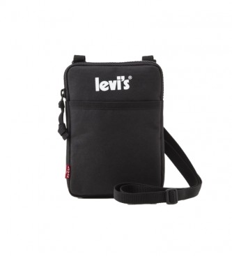 Levi's Mini saco preto de mensageiro -13x5x18cm