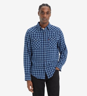 Levi's Camisa Barstow de corte normal azul