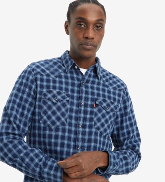 Levi's Camisa Barstow de corte normal azul