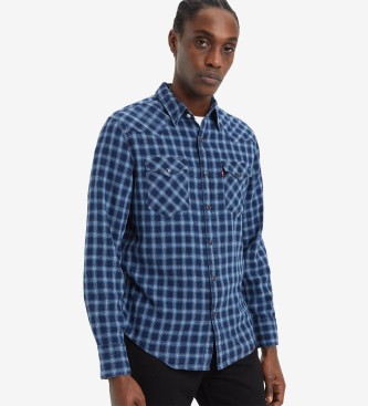 Levi's Camisa Barstow de corte normal azul