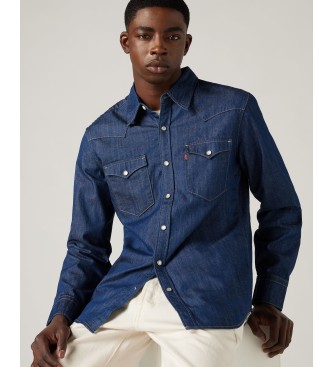 Levi's Camisa Barstow azul-marinho de corte normal