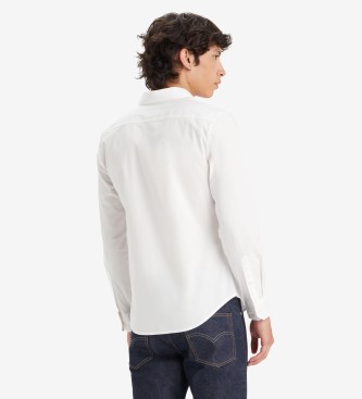 Levi's Camicia bianca con simbolo della batteria