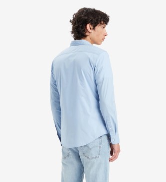 Levi's Modra majica z oznako baterije Housemark