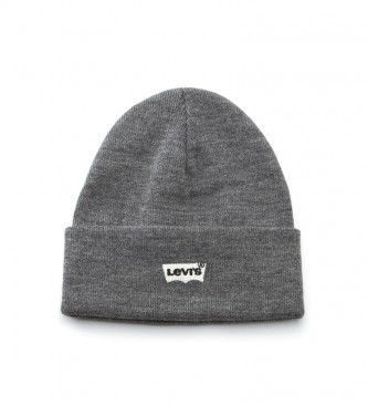Levi's Batwing Embroidered Slouchy Beanie grey