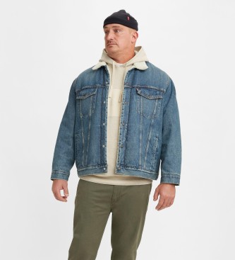 Levi's Trucker jacket sherpa blue