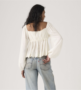 Levi's Blusa Boho Ottie in bianco sporco