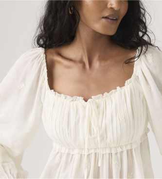 Levi's Blusa Boho Ottie in bianco sporco