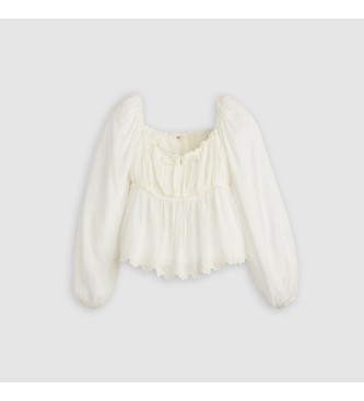 Levi's Blusa Boho Ottie in bianco sporco