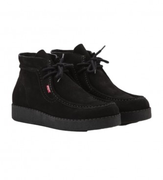 Levi's Rvn Red leather ankle boots black