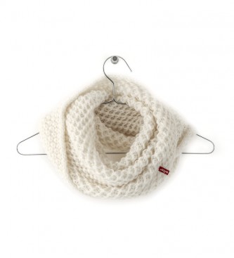Levi's Classic Knit Infinity Scarf white