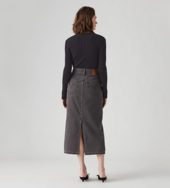 Levi's Black midi skirt with buttons