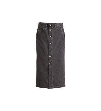 Levi's Black midi skirt with buttons