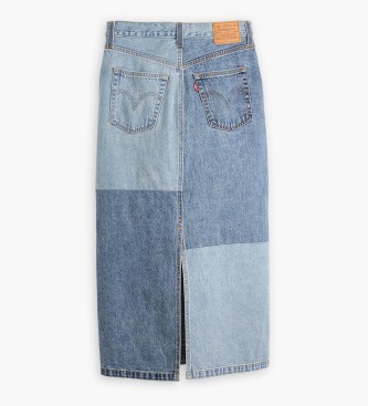 Levi's Midi skirt with blue buttons