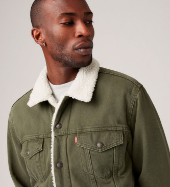 Levi's Giacca Sherpa verde di tipo 3