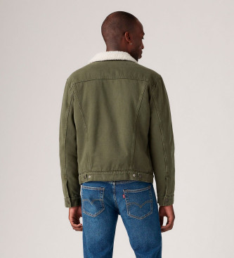 Levi's Giacca Sherpa verde di tipo 3