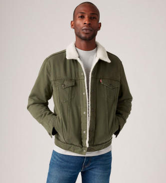 Levi's Giacca Sherpa verde di tipo 3