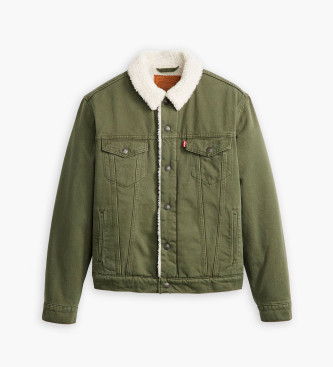 Levi's Giacca Sherpa verde di tipo 3