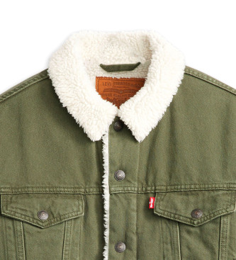 Levi's Type 3 Sherpa groen jack