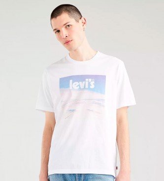 Levi's T-shirt bianca dalla vestibilità comoda