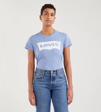 Levi's T-shirt bleu avec grand logo