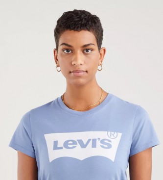 Levi's T-shirt blu con logo grande