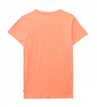 Levi's T-shirt con logo arancione 