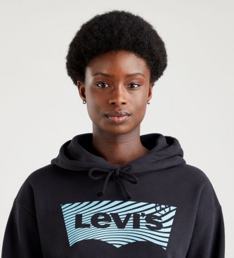 Levi's Camisola padrão gráfica preta