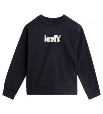 Levi's Camisa de Suor Padrão Gráfica da Tripulação preta 