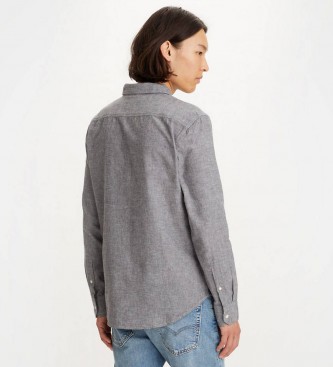 Levi's Battery Housemark slim fit shirt gray