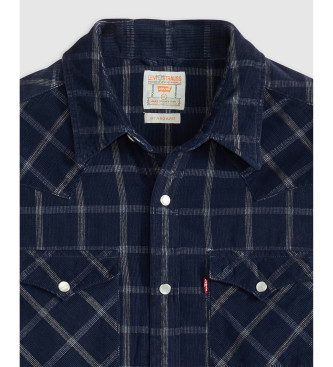Levi's Barstow Standard Fit Corduroy Western Shirt navy