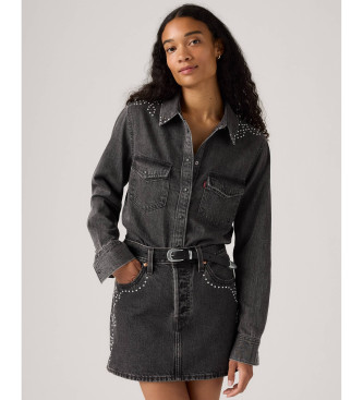 Levi's Western overhemd zwart