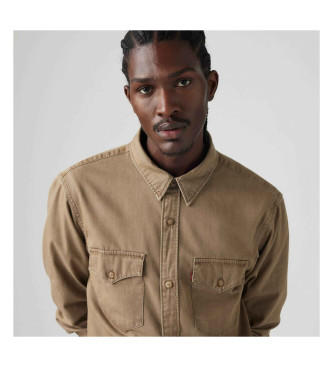 Levi's Relaxed Fit letvgts westernskjorte brun