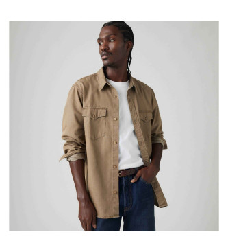 Levi's Relaxed Fit Lightweight Western Shirt brown