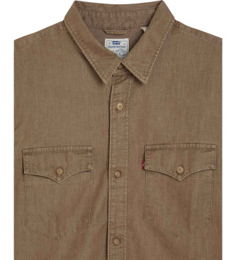 Levi's Relaxed Fit letvgts westernskjorte brun