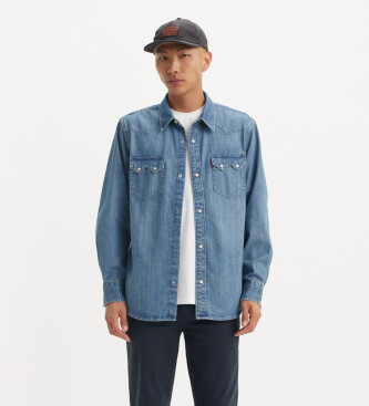 Levi's Sawtooth Rlx Fit Western Overhemd blauw