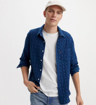 Levi's Camicia blu scuro standard a 1 tasca Sunset
