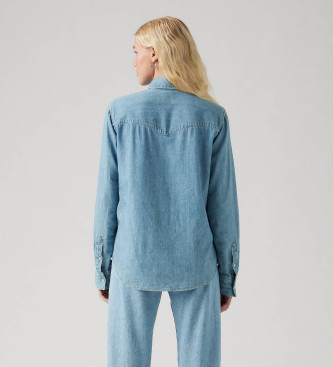 Levi's Iconica camicia in denim blu western