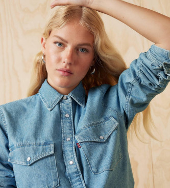 Levi's Iconica camicia in denim blu western