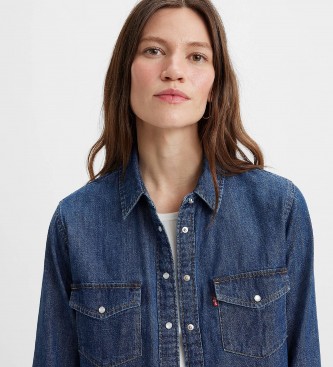 Levi's Blaues Westernhemd