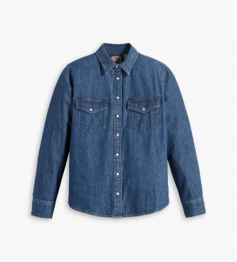 Levi's Blaues Westernhemd