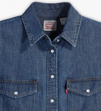 Levi's Blaues Westernhemd