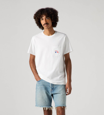 Levi's Pari's klassieke pocket T-shirt wit 