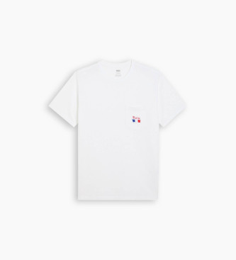 Levi's Pari's klassieke pocket T-shirt wit 